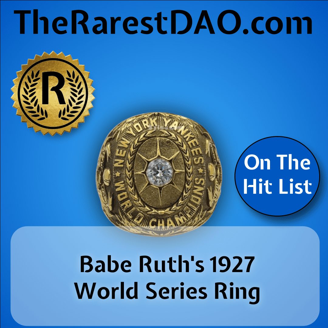 Babe Ruth's 1927 World Series Ring 
