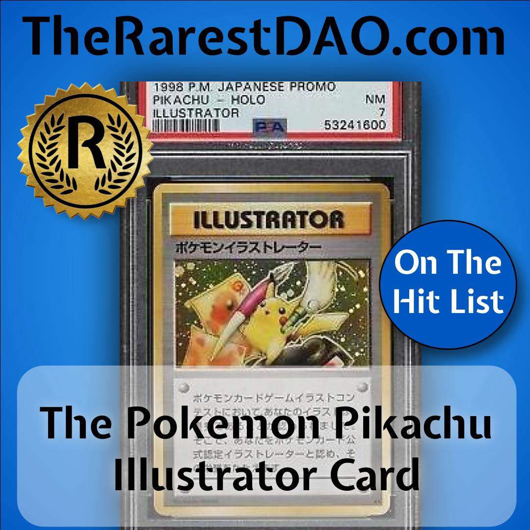 Pikachu Illustrator Card