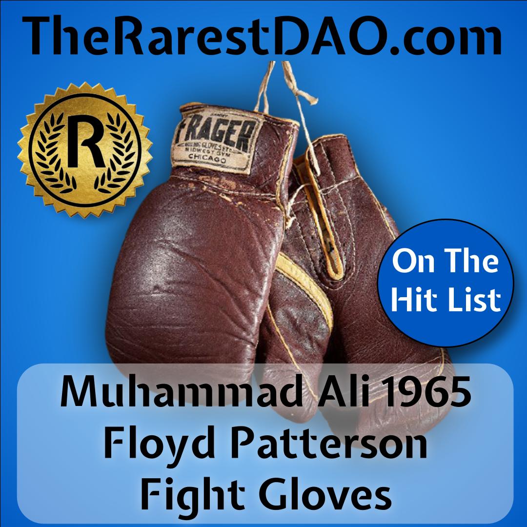 Muhammad Ali 1965 Floyd Patterson Fight Gloves