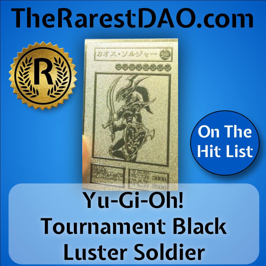Super Rare Blue Card! Black Luster Soldier! Yu Gi Oh