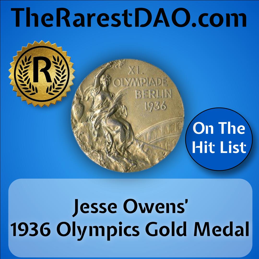 Jesse Owens 1936 Olympic Gold Medal