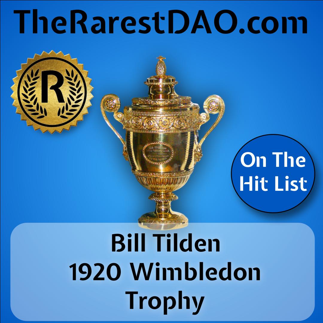 Bill Tilden 1920 Wimbledon Trophy