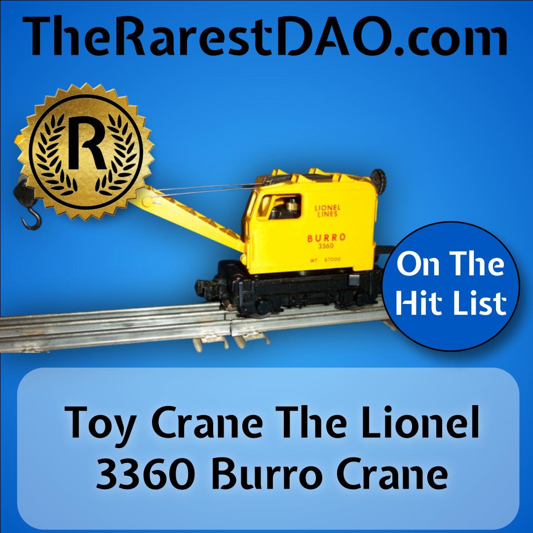 The Lionel 3360 Burro Crane